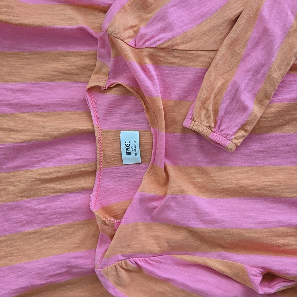 REPOSE AMS Dress 12Y Pick & Tan
